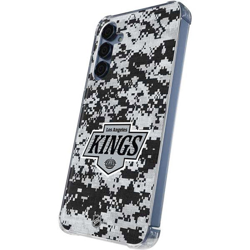 NHL Los Angeles Kings Camo Galaxy A35 5G Clear Case